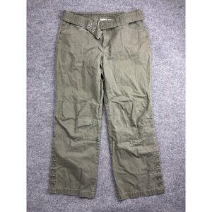 Columbia Vertex Hiking Climbing Size 16 R Olive Green Women's Pants With Belt
